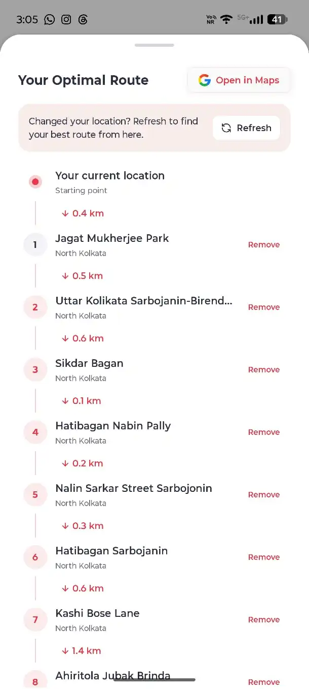 Map of pandals near you in Agomonii